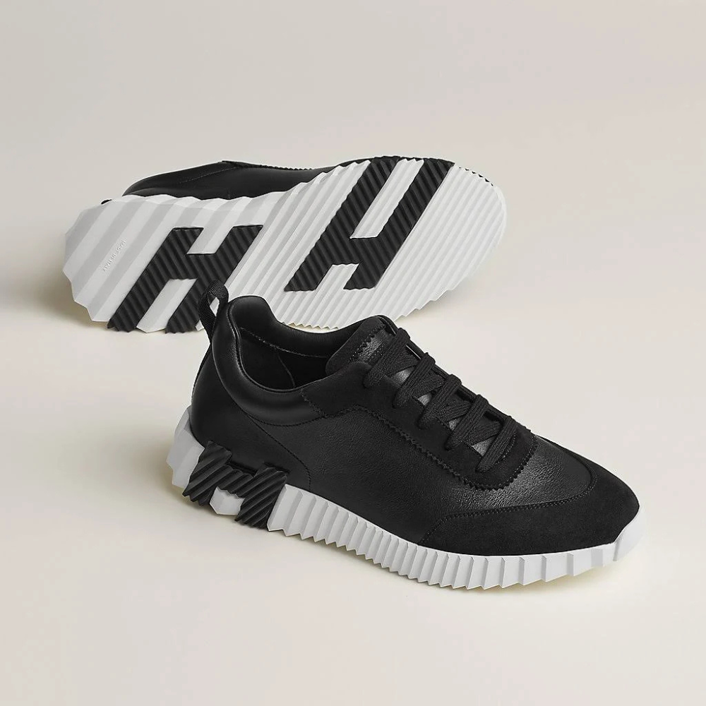 Sportlicher Low-Top Sneaker Schwarz-Weiß
