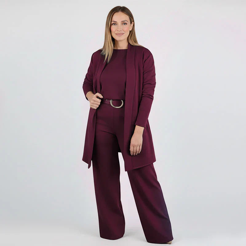 Elegant 3-piece set with a fluid cut - Lunara™