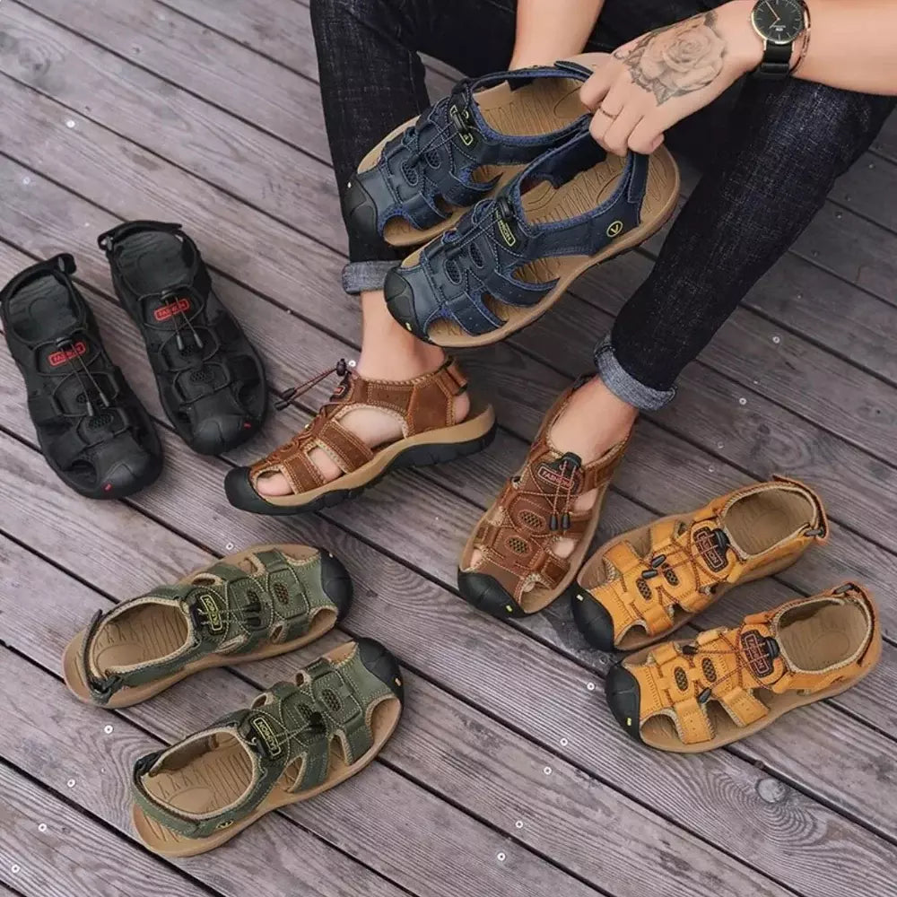ErgoStride™ – All-terrain comfort sandals for men