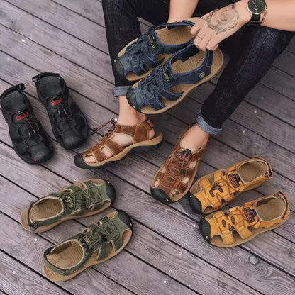 ErgoStride™ – All-terrain comfort sandals for men