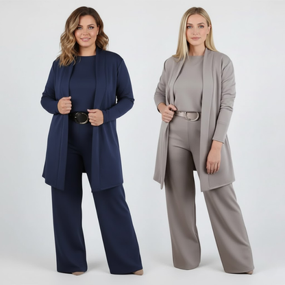 Elegant 3-piece set with a fluid cut - Lunara™