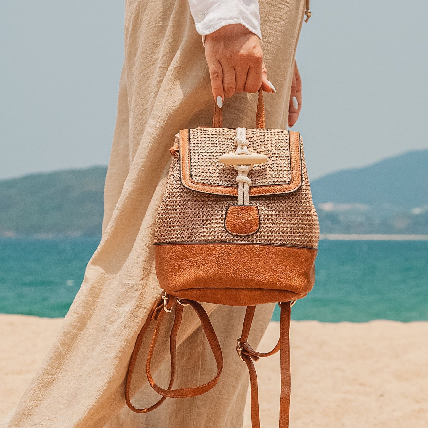 Force | Leili Straw Backpack