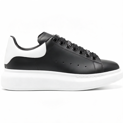 Oversized Court Sneaker Black White