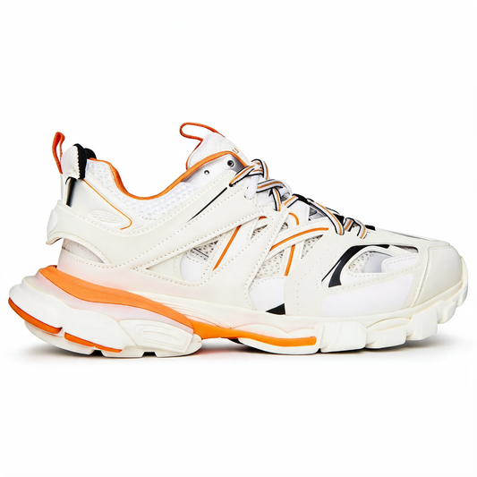 Chunky Runner Sneaker White Orange