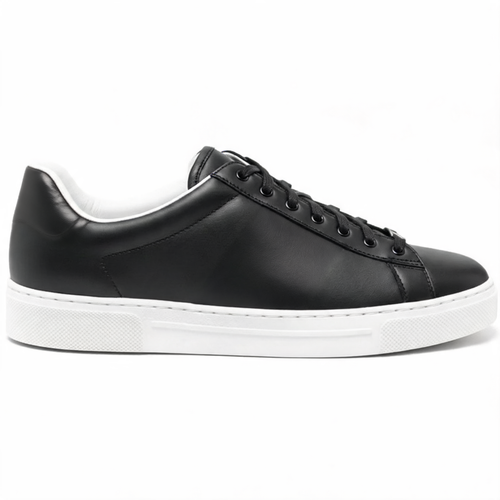 Low-Top Court Sneaker Black & Red
