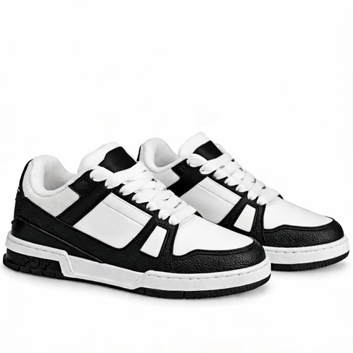 High-Top Sneaker Black White
